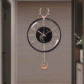 Luxurious silent wall clock – Modern design with large dial for living room