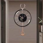 Luxurious silent wall clock – Modern design with large dial for living room