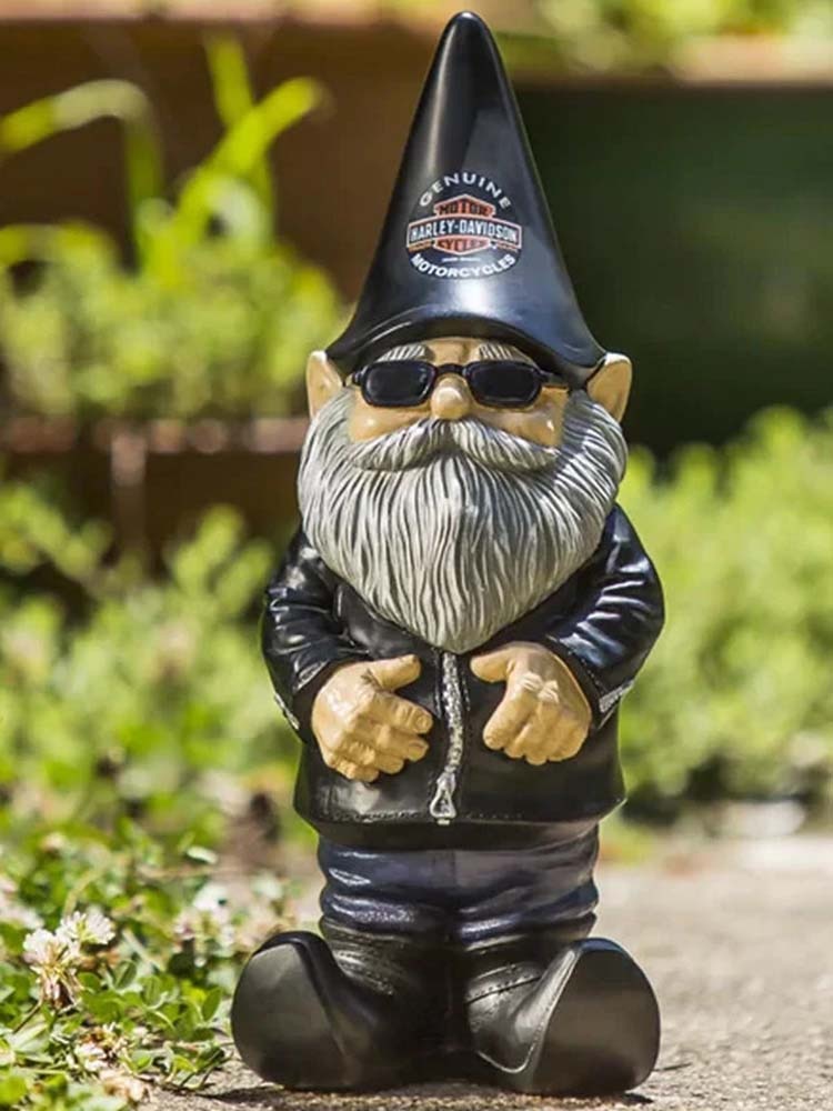 Charming Locomotive Gnome Garden Ornament