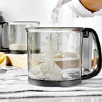 Floura Flour Sifter | One-Hand Operation & Fine Mesh | BPA-Free | 250ml for Flour & Confectioner's Sugar