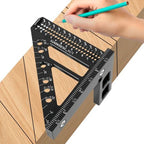 Precision 3D Woodworking Ruler – 45° & 90° Multi-Angle Measuring Tool