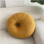 Nordic Bouclé Abstract Cushion – Minimalist Plush Pillow