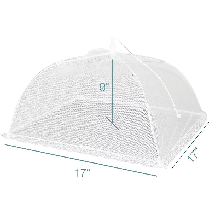 FrischNetz Folding Cover for Food | Reusable & Breathable | Insect Net for Outdoors & Kitchen | Lightweight & Space-Saving