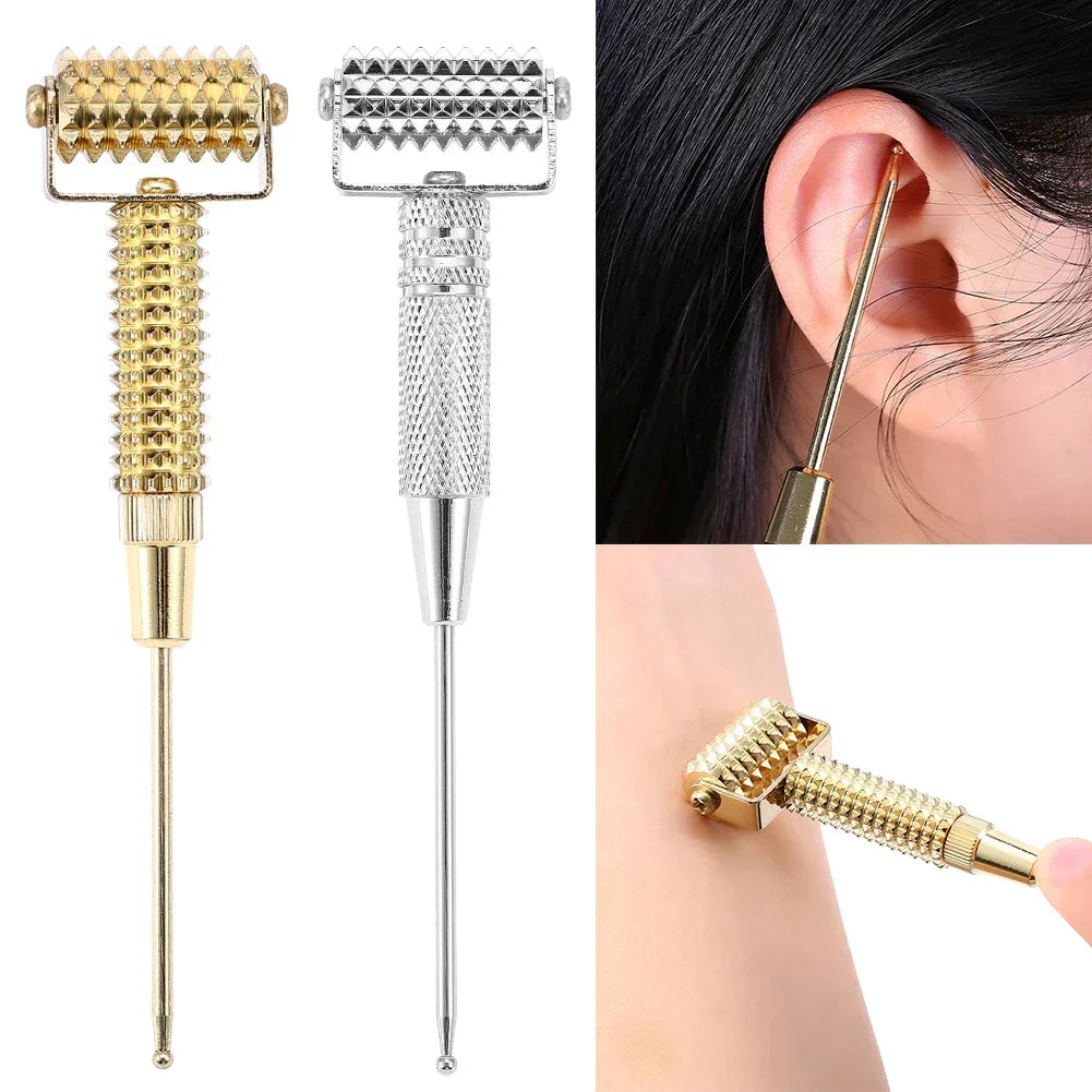 Acupressure Massage Tool VitalPoint Copper | Acupuncture Stimulator & Roller Massage | Handy & Skin Friendly | 12.3 cm