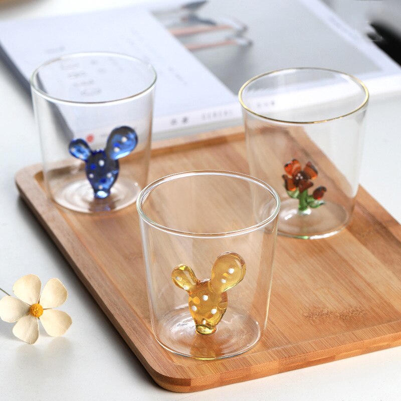 Cactus Glass Cup