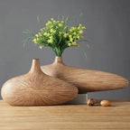ClayAura Sahara Sculptured Vase | Handmade | Modern Decor for Home | Elegant Design