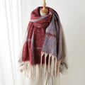 CashmiraLux | Women's Winter Scarf & Stole | Cashmere-Pashmina Mix | 220×42 cm | With Fringes