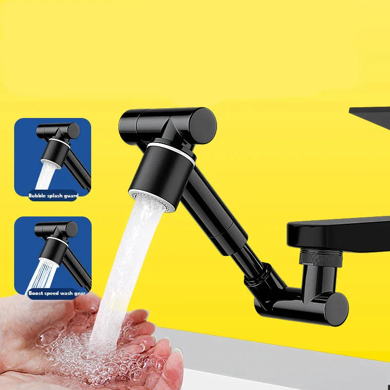 FlexiFlow 360° rotatable and extendable faucet head