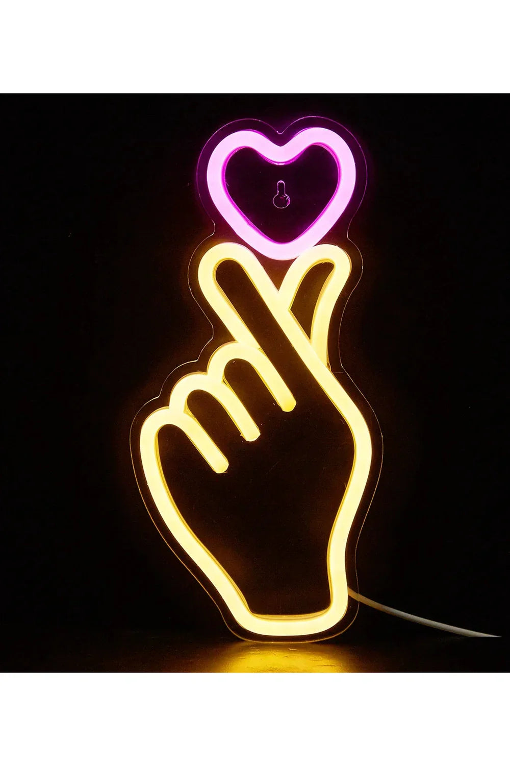 Hand Heart LED Neon