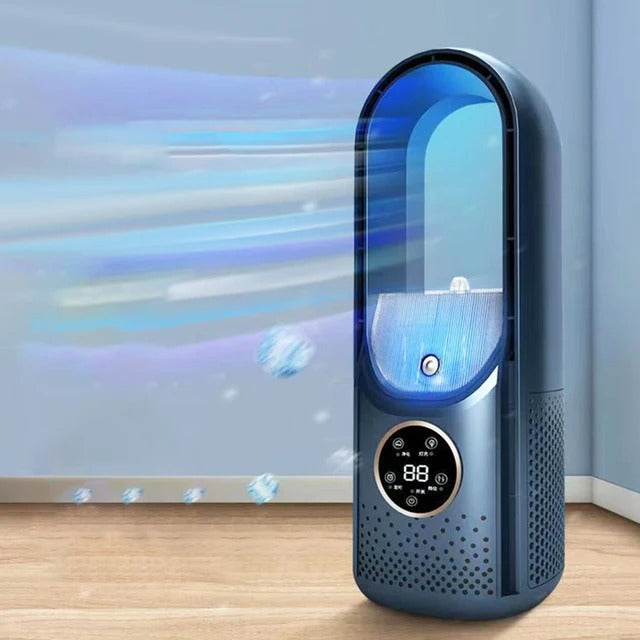 Bladeless Portable Fan | Ultra-Quiet, Ergonomic Design & Ideal for Home and Office Use