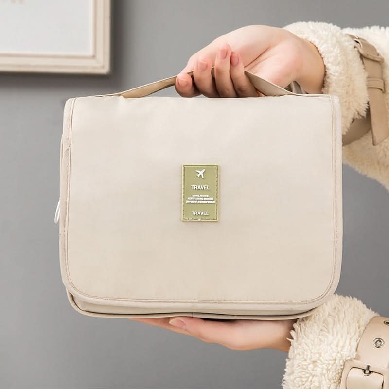 Roll-Up Travel Makeup Bag with Hook
