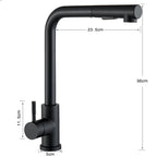 FlexiJet Black extendable kitchen faucet