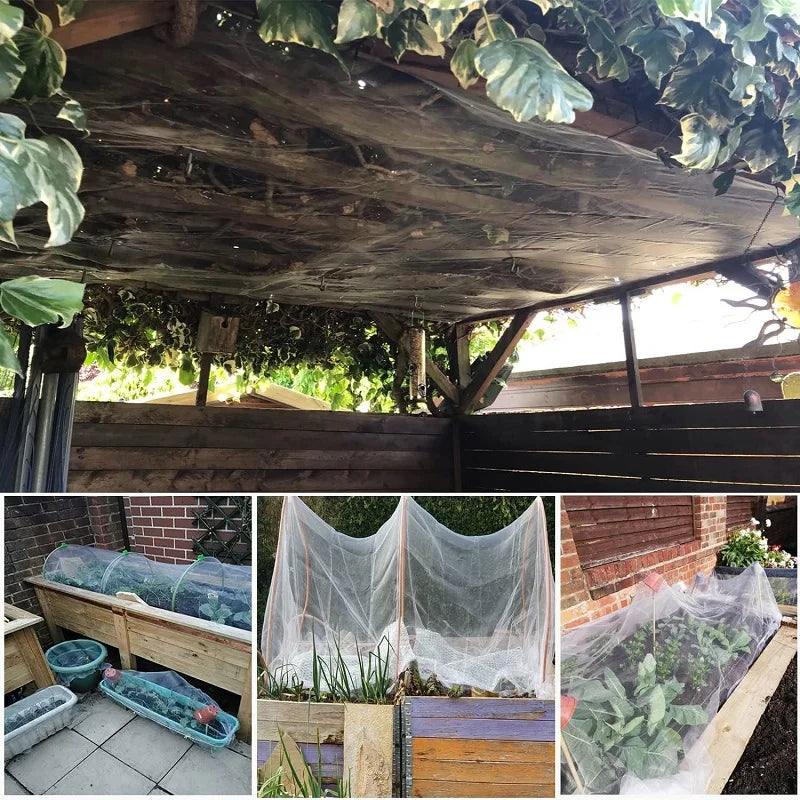 GARDIVIA Vegetable Protection Net | High-Density Insect Net Made of Polyethylene | UV Resistant & Breathable | For Raised Beds & Vegetable Cultivation