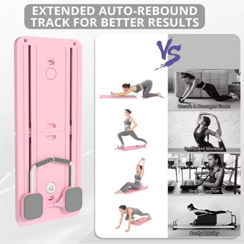 Complete Body Workout Board with Adjustable Resistance and Automatic Rebound