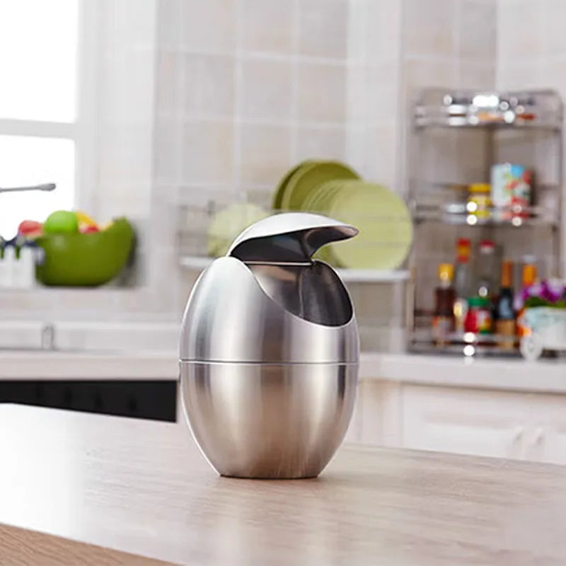 LuxBin Mini Trash Can made of Stainless Steel