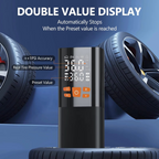 Portable Tire Inflator Air Compressor, 180 PSI Rechargeable Pump with 25000mAh Battery