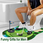 Toilet Golf Set | Funny Mini Golf Game for the Bathroom | Perfect Gift for Men | Golfinity