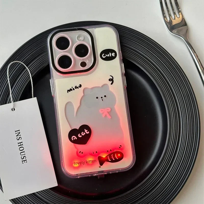 Glowing Puppy Light-Up iPhone Case