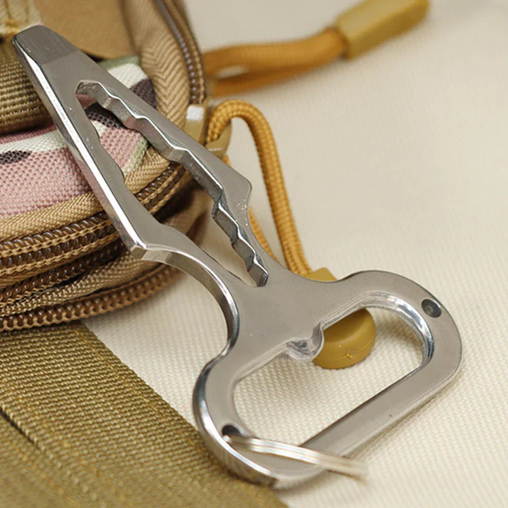 Stainless Steel Survival Multi-Tool Bottle Opener Camping Wrench