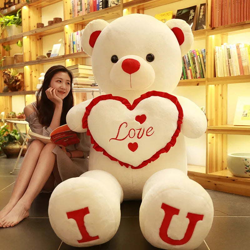 Giant Plush Bear with Soft Short-Plush Filling