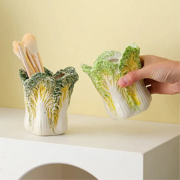 Chinese Cabbage Ceramic Jar
