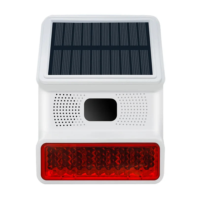 Solar-External Siren Securon 433S | 433 MHz Wireless Alarm Module with Light & Sound | For GSM/WiFi Alarm Systems | Solar Powered & Weatherproof