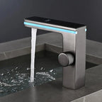LED Sink Faucet with Digital Temperature Display and Hot-Cold Mixing Function