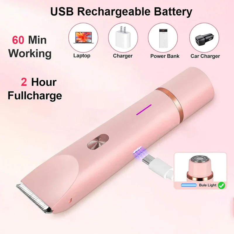 Dual Head Rechargeable Electric Hair Trimmer