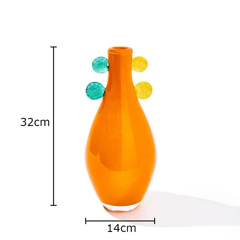 Coloured Globe Handled Glass Jar Vase Collection
