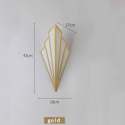 Fan-shaped Art Deco Wall Light