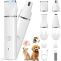 Ultimate Pet Grooming Kit: Quiet Hair Clipper, Nail Grinder & Paw Trimmer