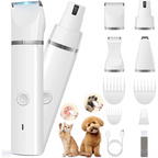 Ultimate Pet Grooming Kit: Quiet Hair Clipper, Nail Grinder & Paw Trimmer