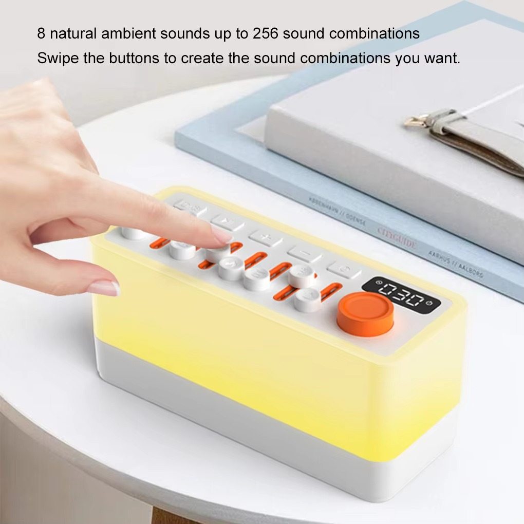 Smart Sleep Sound Machine with RGB Night Light and Bluetooth Speaker
