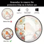 Acrylic Sun Catcher LumoOwl | 15 cm Round | Owl Decor | Window & Wall Pendant | Gift Idea