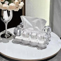 LumiScape Tissue Box – Sculptural Acrylic Design for Modern Elegance