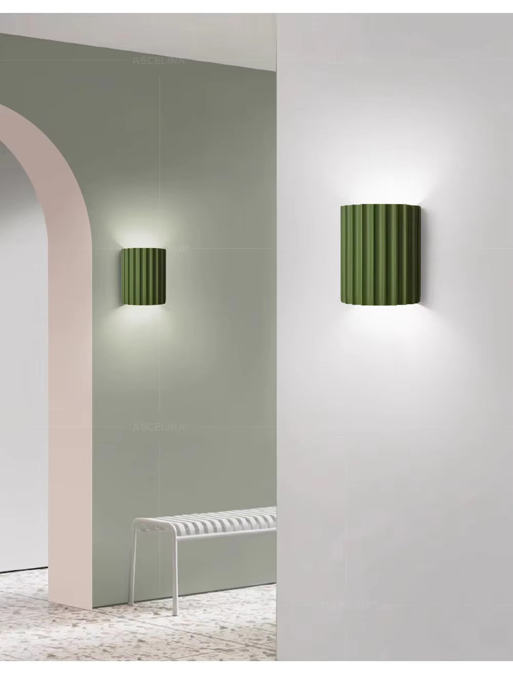 ArchiLume | Modern Ribbed Lamp, Wall Light