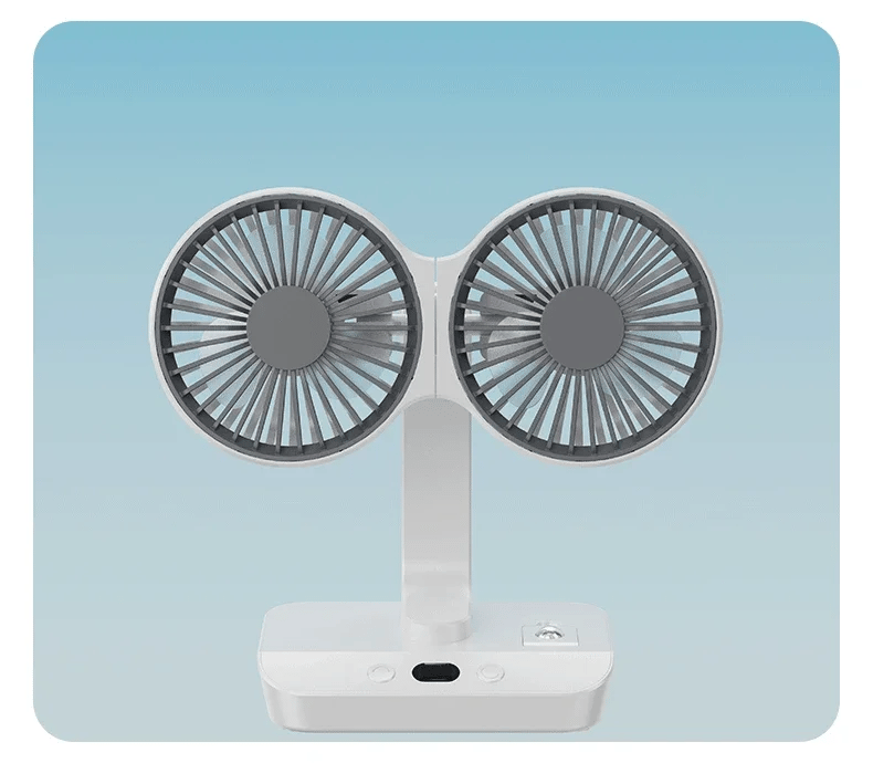 Brisano Table Fan Cordless | 8000mAh Battery | 90° Adjustable & 4-Speed Wind | LED Display & USB Charging