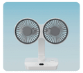 Brisano Table Fan Cordless | 8000mAh Battery | 90° Adjustable & 4-Speed Wind | LED Display & USB Charging