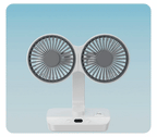 Brisano Table Fan Cordless | 8000mAh Battery | 90° Adjustable & 4-Speed Wind | LED Display & USB Charging