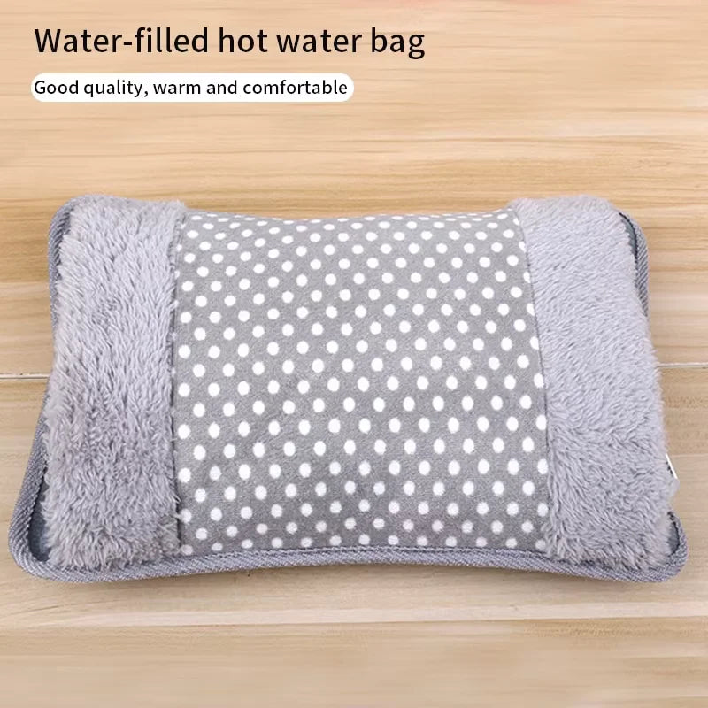 Electric Hot Water Bottle HeatDot 500 | 500W Quick Heating with EU Plug | Rechargeable Hand Warmer with Double Pocket | Safe Heat Source for Winter & Office