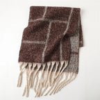 CashmiraLux | Women's Winter Scarf & Stole | Cashmere-Pashmina Mix | 220×42 cm | With Fringes