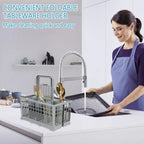 DishEase Cutlery Basket | Foldable & Universal | Sturdy & Heat Resistant | For Dishwasher
