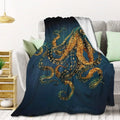 Sea Life Ocean Throw Octopus Blanket