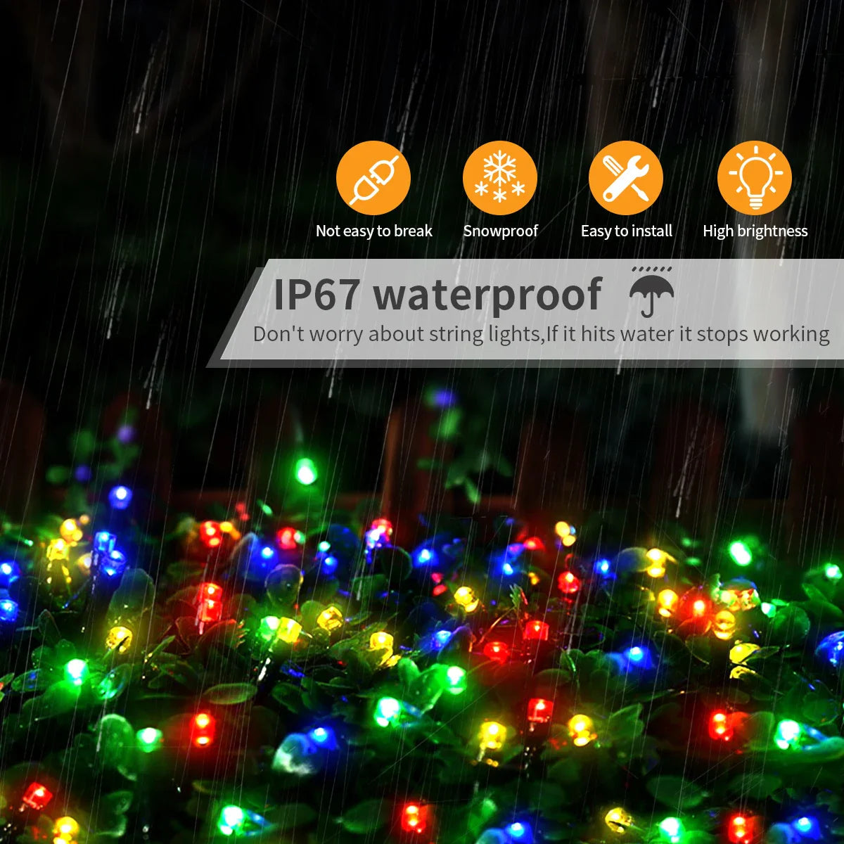 LuminaraX | LED string lights outdoor 24V | 8 lighting modes | Waterproof IP65 | 10–100 m | For garden, home & Christmas decoration