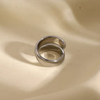 18k Modern Wrap Around Flat Ring