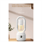 Portable fan without blades with humidifier and night light for refreshing comfort