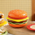 Mini Stacked Hamburger Ceramic Plate Set