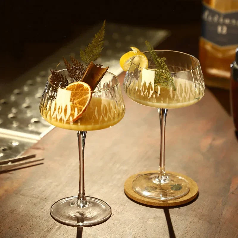 Elegant 2-Piece Cocktail Coupe Set