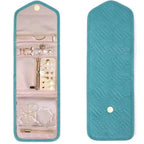 Jewelry bag Velmora Roll | Foldable & Space-saving | For Travel & Home | Velvet look in 3 colors