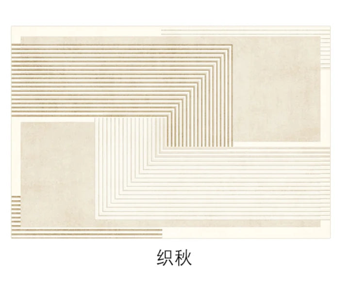 Plush Area Rug with Non-Slip Backing for Bedroom or Living Room
